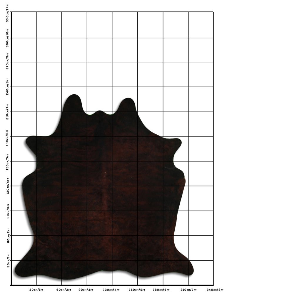 7.5 Ft X 7 Ft Genuine Brazilian Cowhide Skin Rug by Hilason | Hair-On Leather Home Décor Carpet