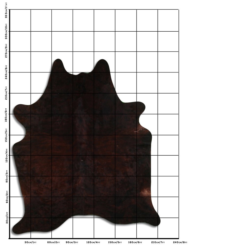 8.5 Ft X 7 Ft Genuine Brazilian Cowhide Skin Rug by Hilason | Hair-On Leather Home Décor Carpet