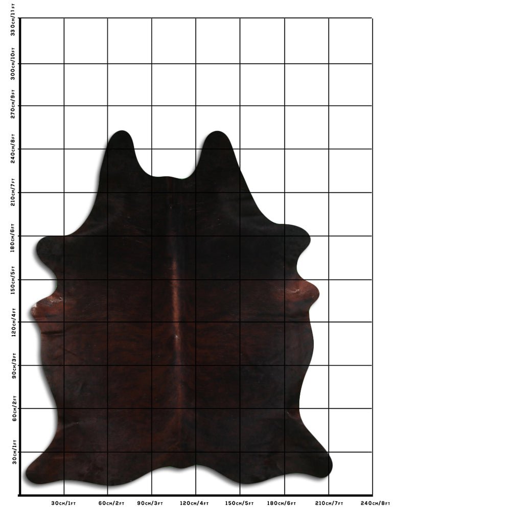 8.5 Ft X 7 Ft Genuine Brazilian Cowhide Skin Rug by Hilason | Hair-On Leather Home Décor Carpet