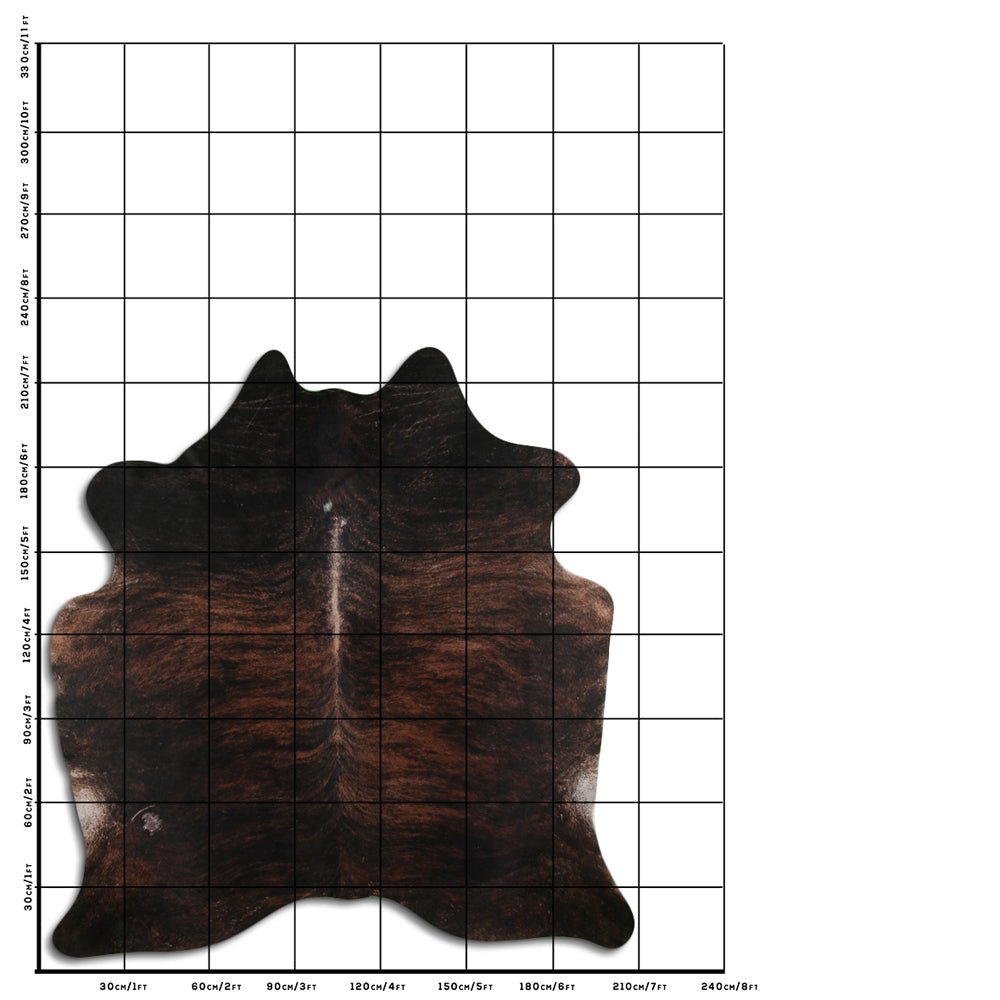 Genuine Brazilian Cowhide Rug 8.5 By 7.5 Feet Hair On Leather Decor
