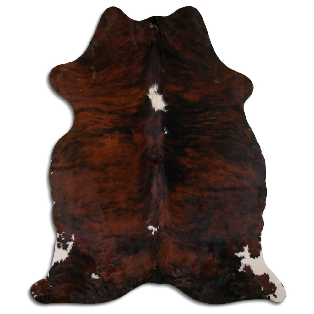 Premium Handcrafted Cowhide Rug With Hair On Leather Finish For Contemporary Living