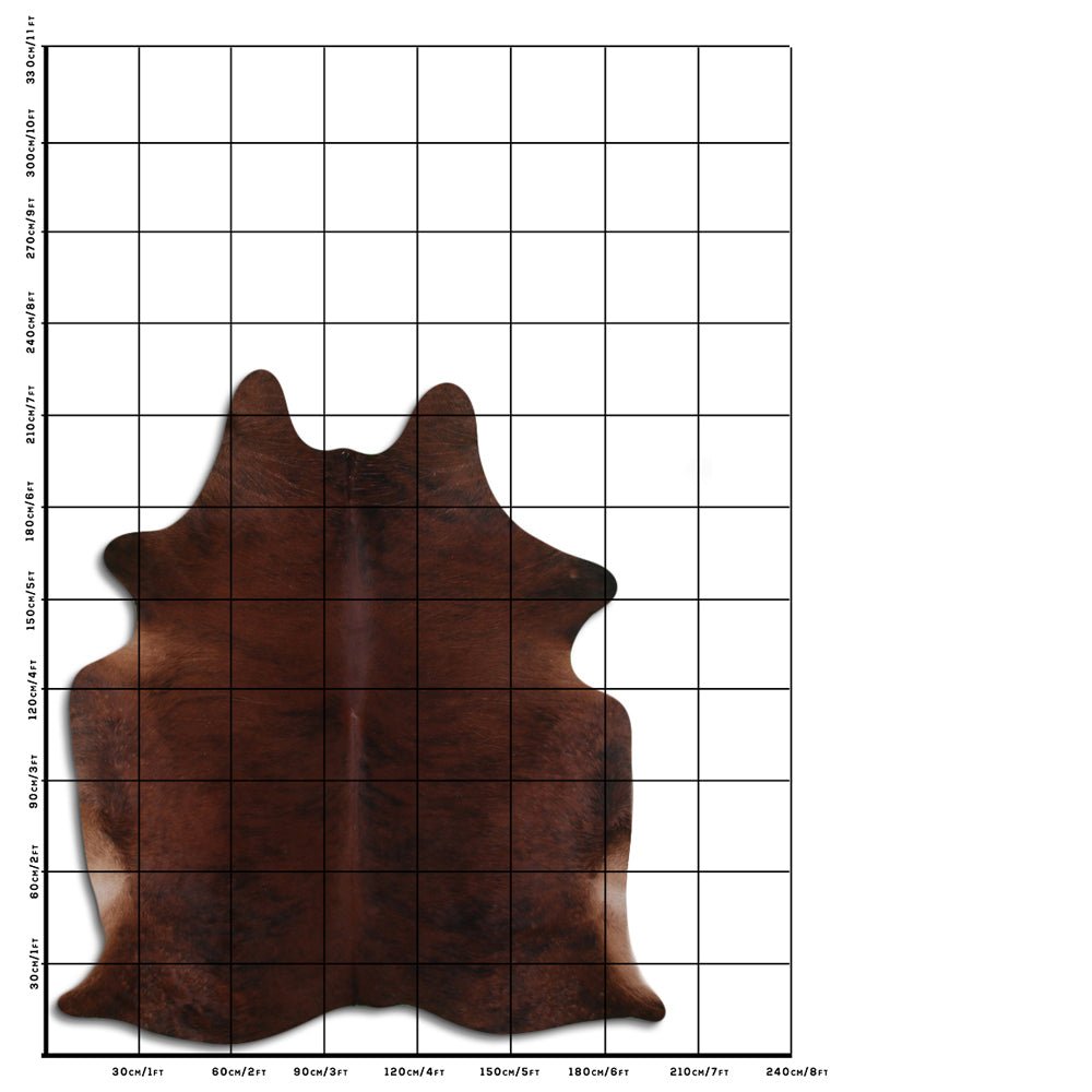 7.5 Ft X 6.5 Ft Genuine Brazilian Cowhide Skin Rug by Hilason | Hair-On Leather Home Décor Carpet