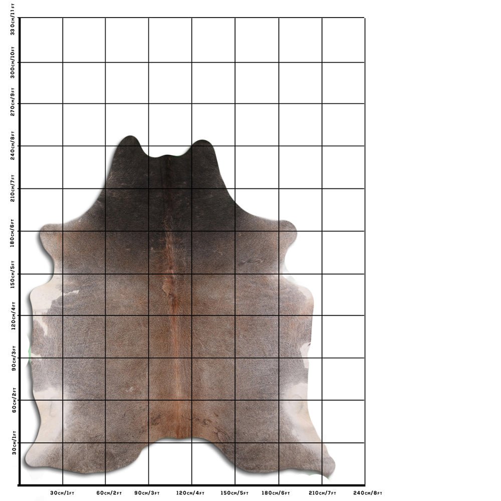 Genuine Brazilian Cowhide Rug 8.5 By 7.5 Feet Hair On Leather Decor