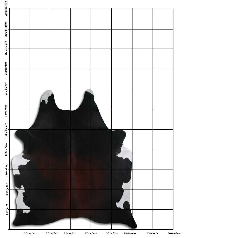 7 Ft X 6 Ft Genuine Brazilian Cowhide Skin Rug by Hilason | Hair-On Leather Home Décor Carpet