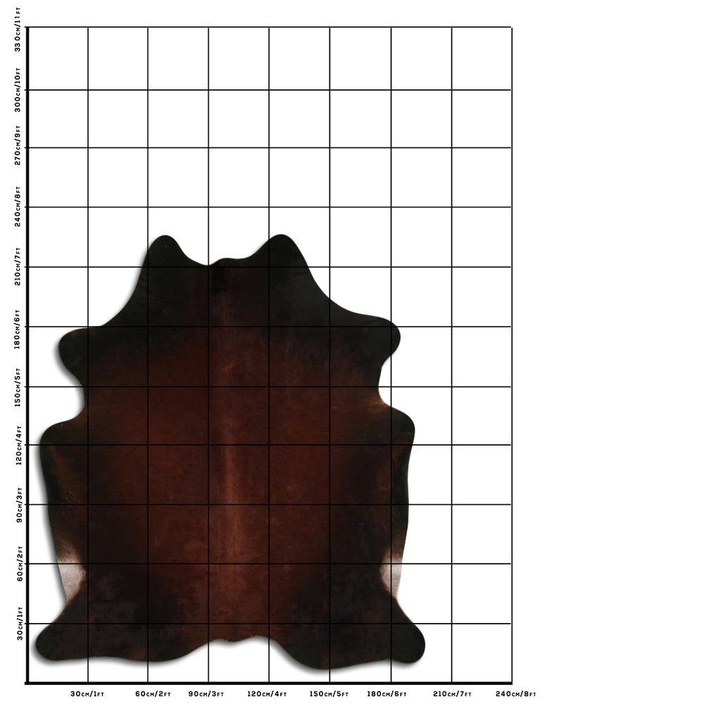 7.5 Ft X 6.5 Ft Genuine Brazilian Cowhide Skin Rug by Hilason | Hair-On Leather Home Décor Carpet