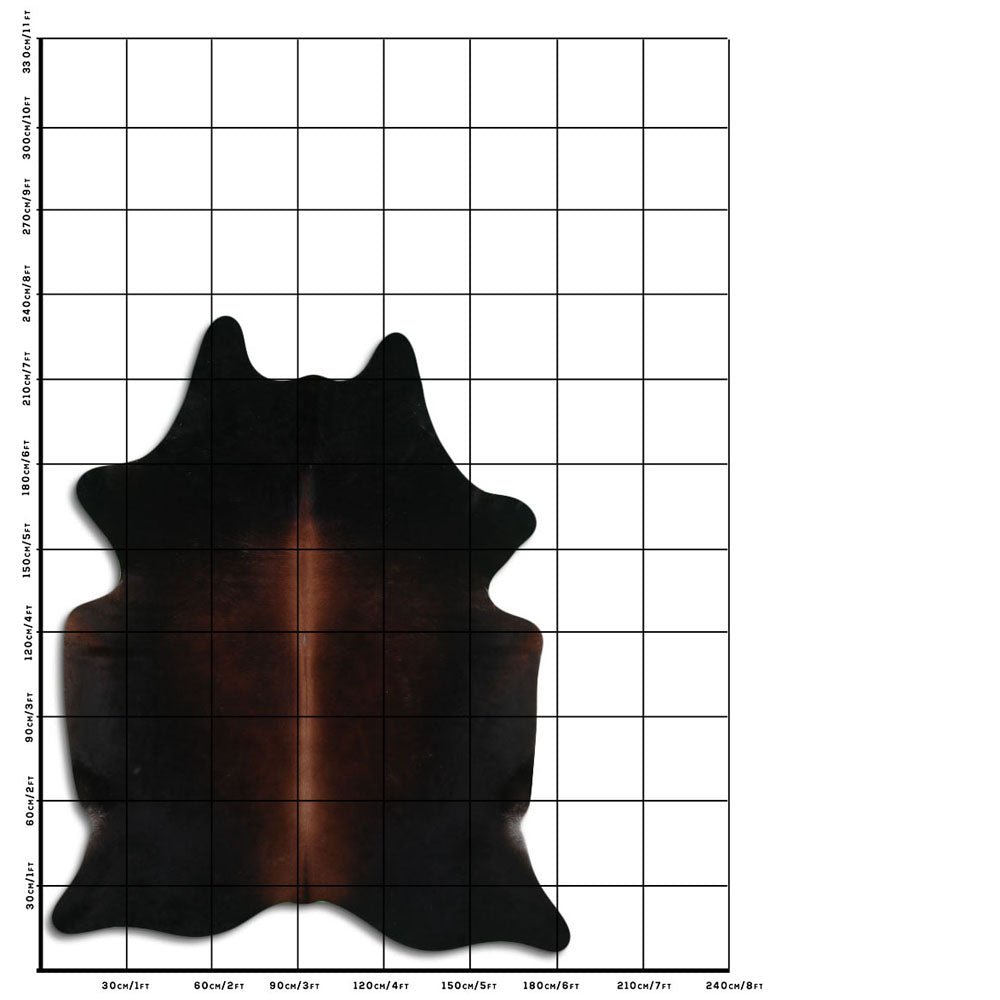 7.5 Ft X 6 Ft Genuine Brazilian Cowhide Skin Rug by Hilason | Hair-On Leather Home Décor Carpet