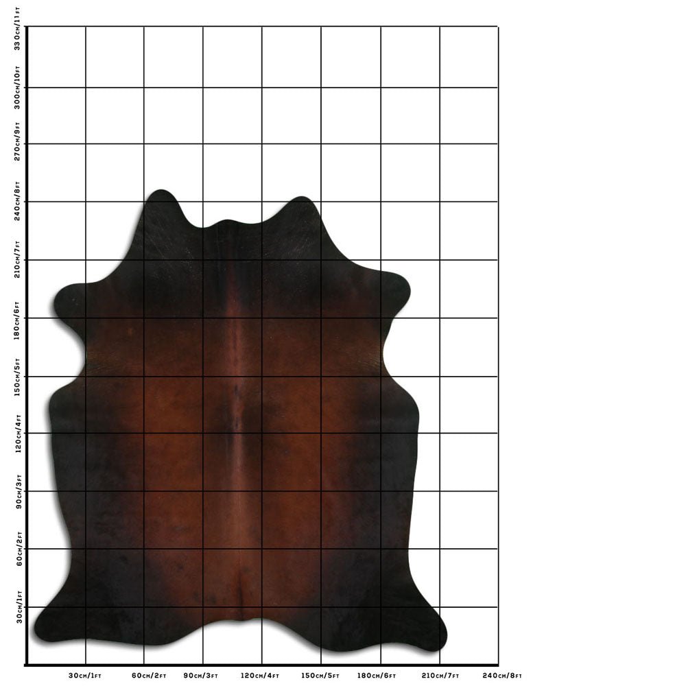 8 Ft X 7 Ft Genuine Brazilian Cowhide Skin Rug by Hilason | Hair-On Leather Home Décor Carpet