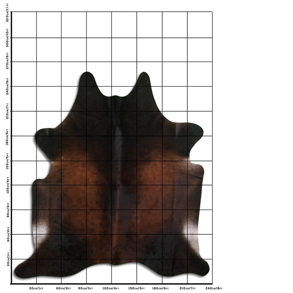 Genuine Brazilian Cowhide Rug 8.5 By 7.5 Feet Hair On Leather Decor