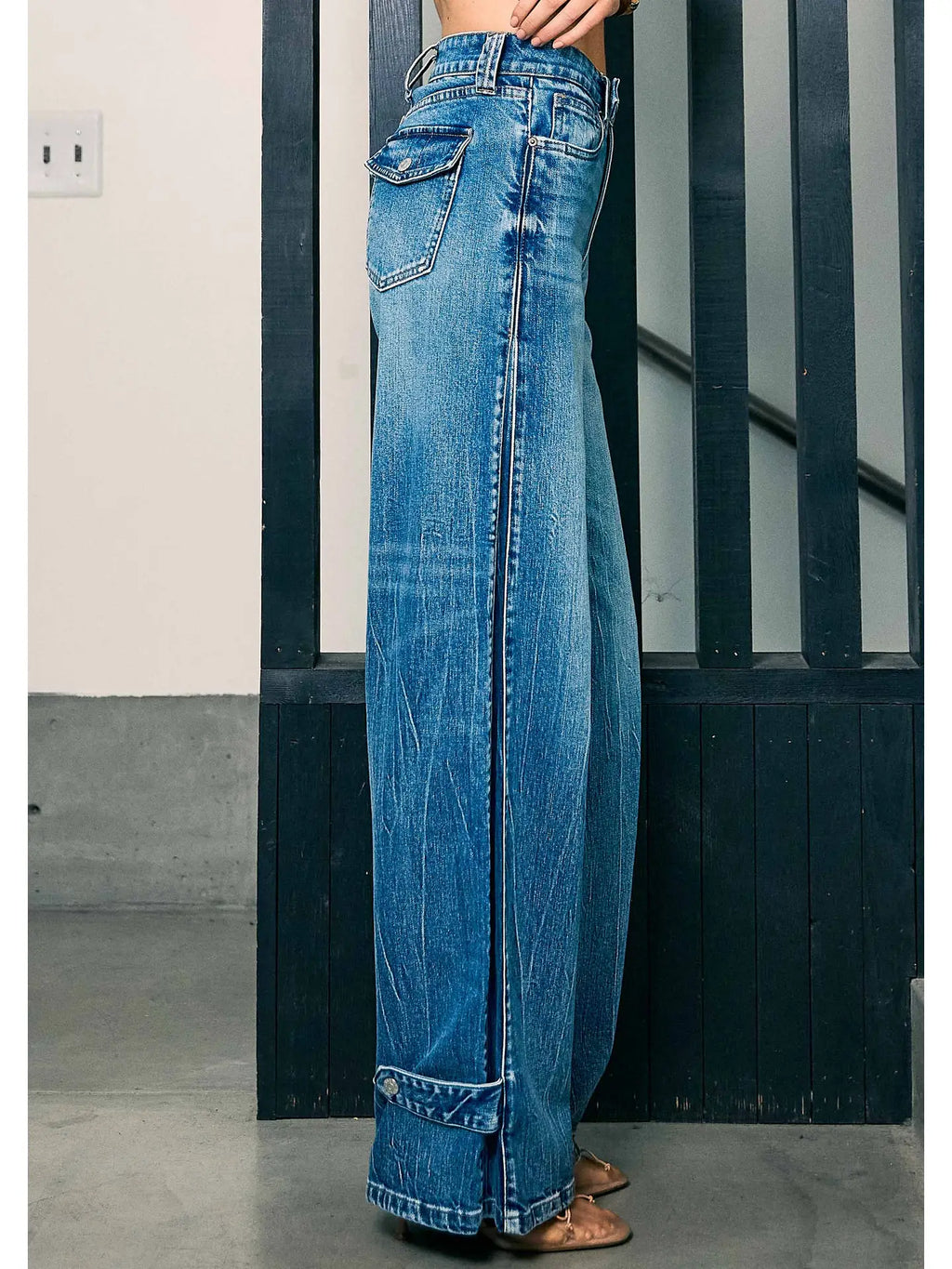 Dakota Palazzo Wide Leg Denim | Jeans — view 3