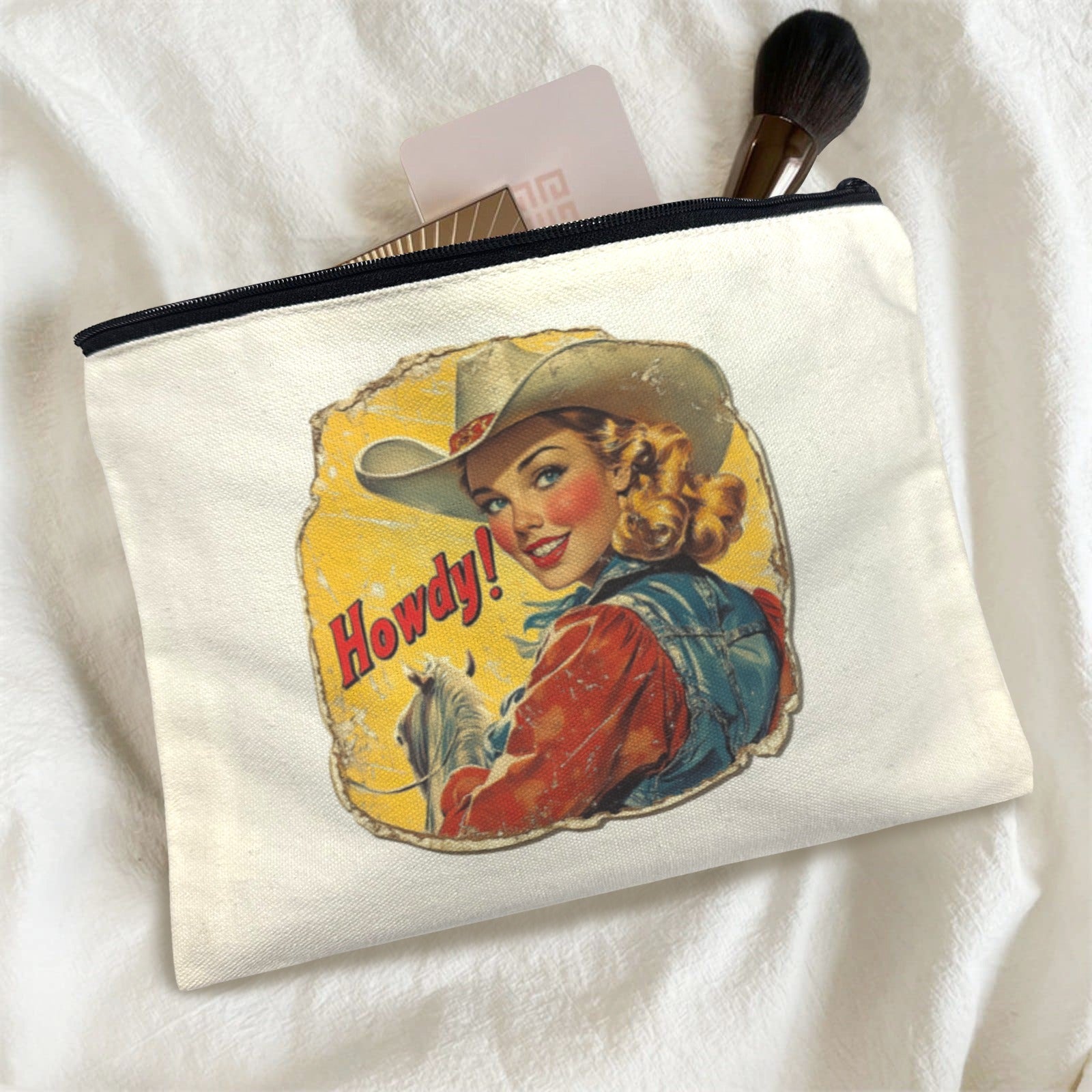 Baha Ranch Howdy Cosmetic Bag Pack of 5 Made in America by Baha Ranch Western Wear