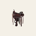 HILASON Western Horse Saddle American Leather Flex Tree Trail & Pleasure Chocolate Brown | for Horses
