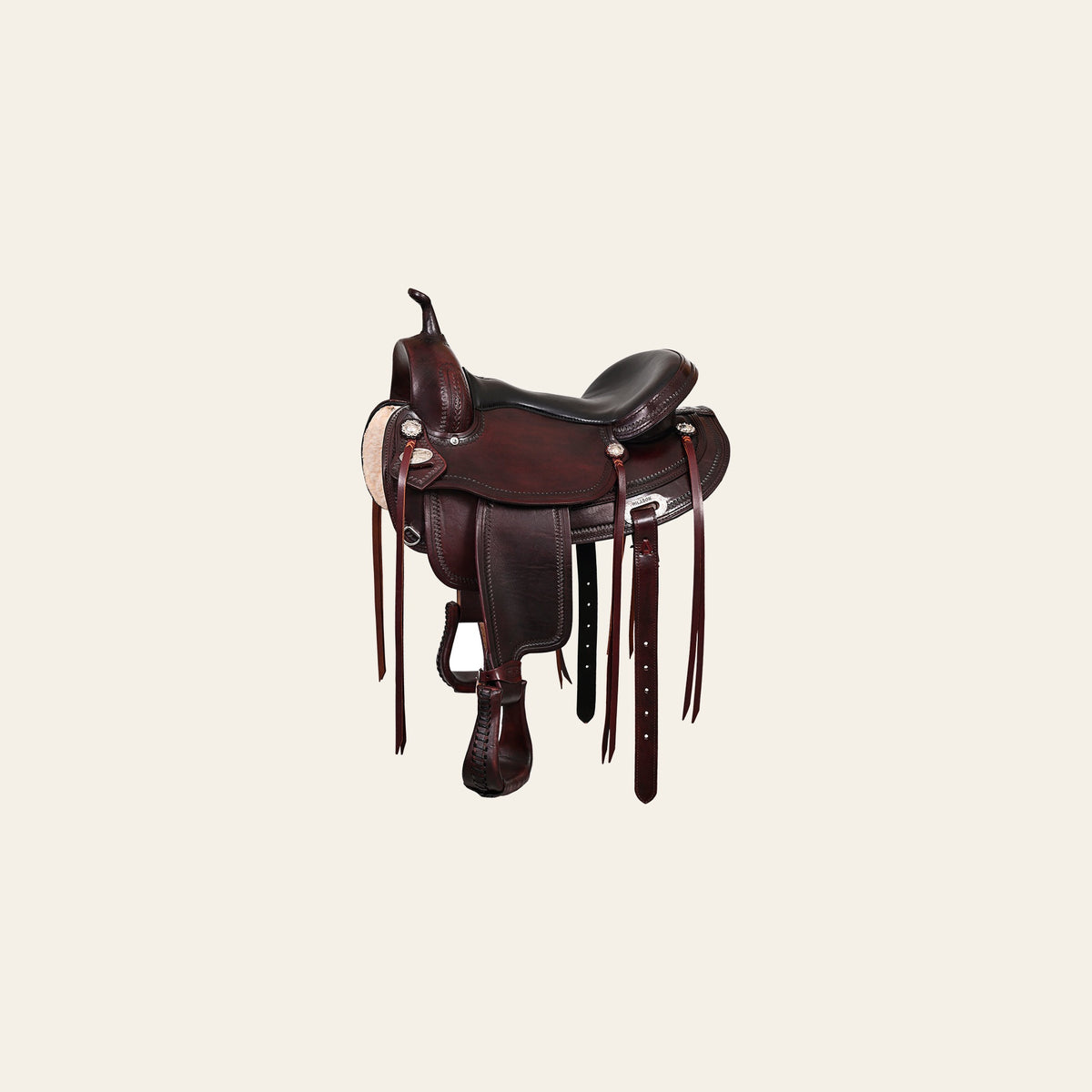 HILASON Western Horse Saddle American Leather Flex Tree Trail & Pleasure Chocolate Brown | for Horses