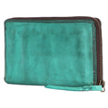 Never Mind Wallet Vintage Handmade Genuine Cowhide Leather