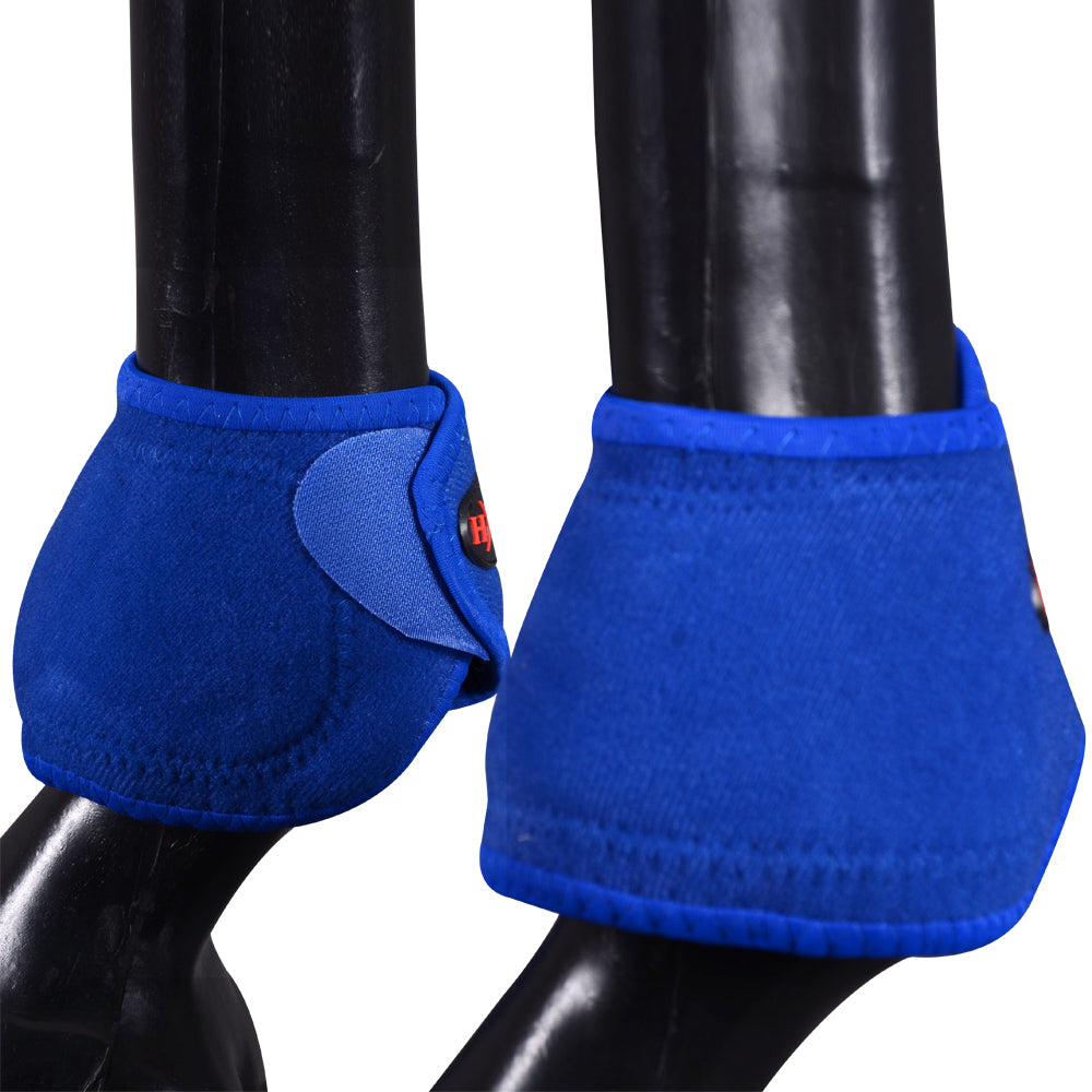 HILASON Bell Boots for Horses No Turn Protection Comfort & Durability Quick Wrap Hook and Loop Jumping Boots Sold in Pairs