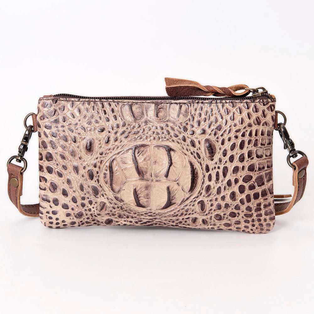 American Darling Coin Purse Hand Tooled Genuine Leather