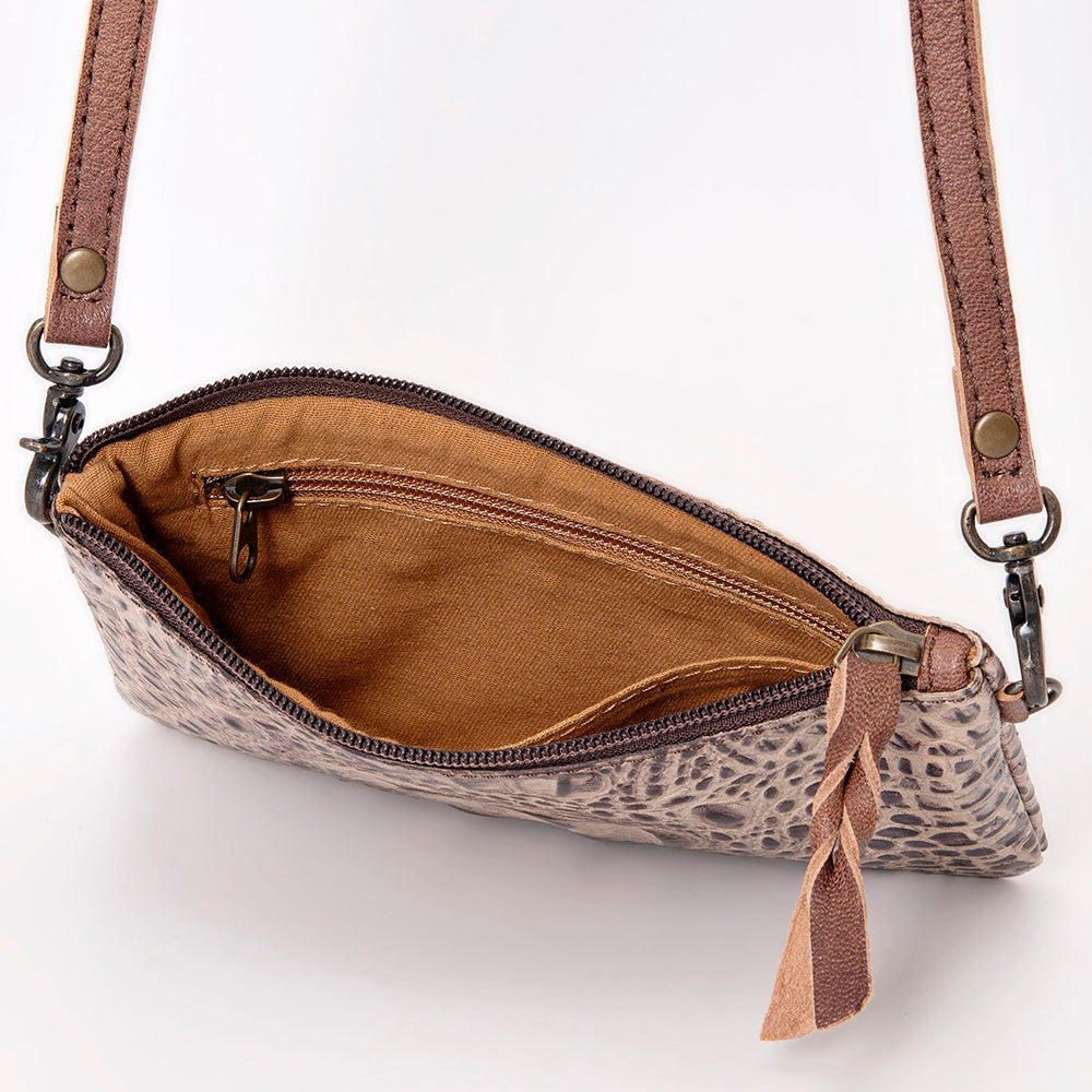 American Darling Coin Purse Hand Tooled Genuine Leather