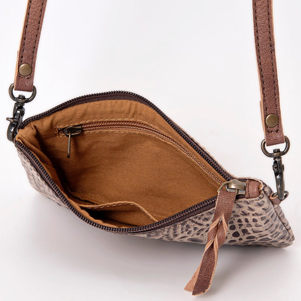 American Darling Coin Purse Hand Tooled Genuine Leather