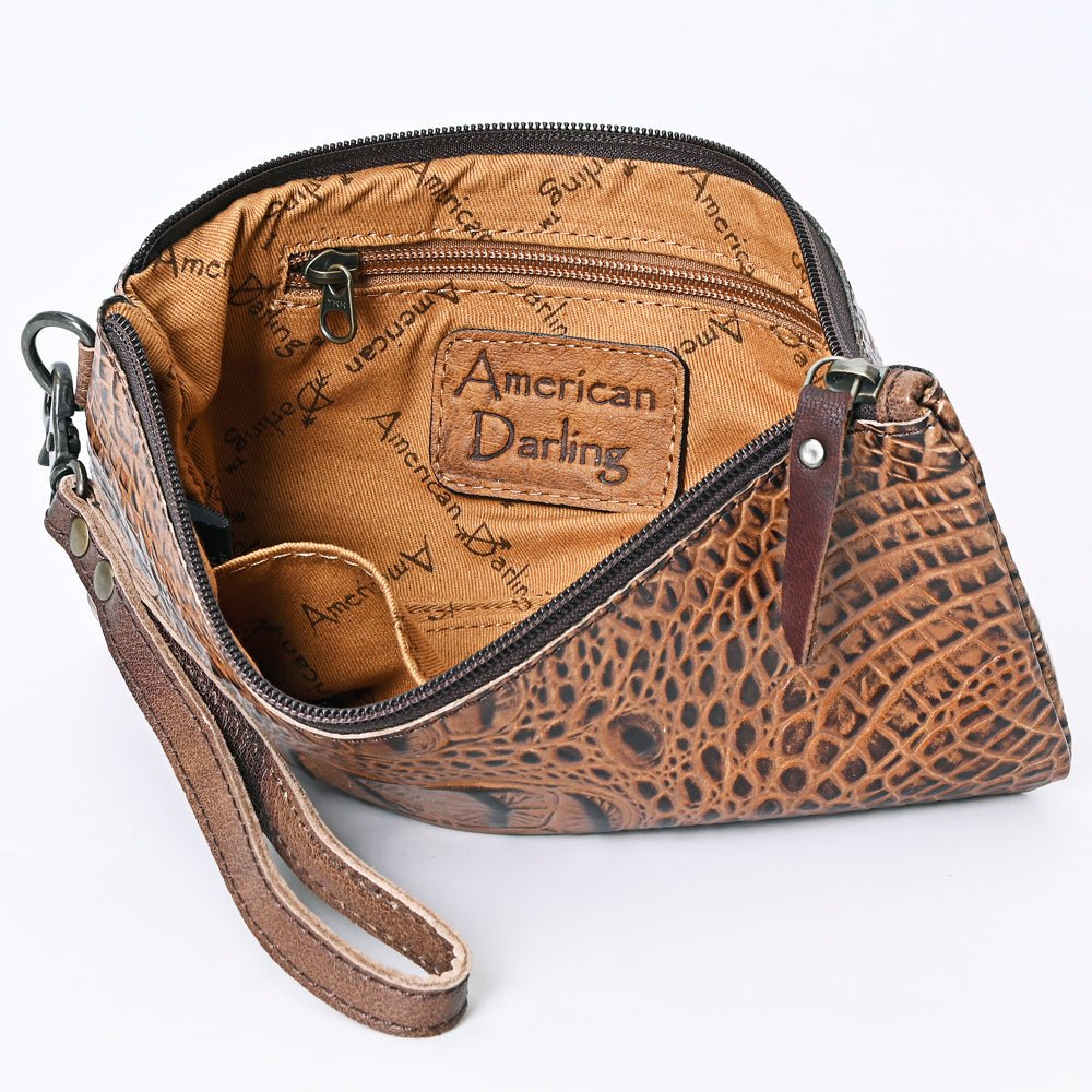 American Darling Crocodile Embossed Genuine Leather