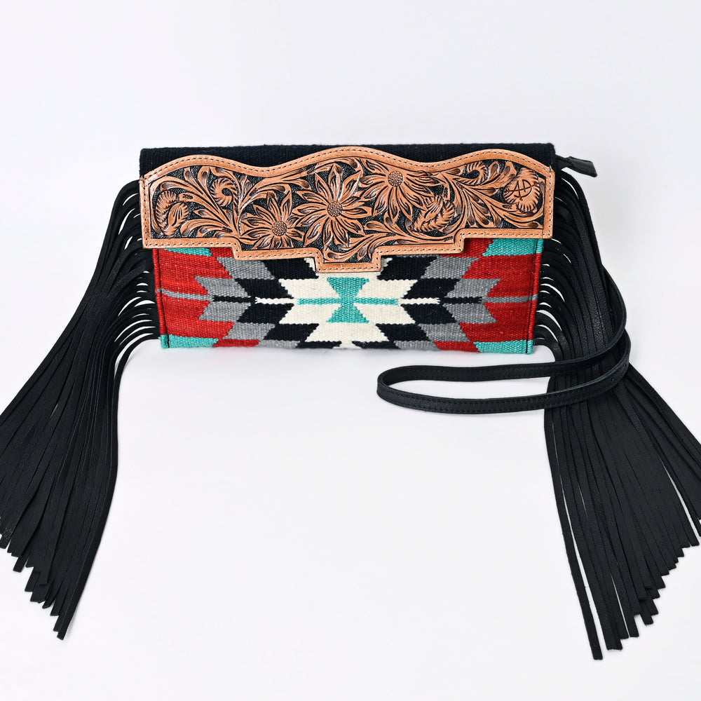 American Darling Saddle Blanket Genuine Leather Crossbody Bag