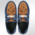 American Darling ADFT118 Hand tooled carved genuine leather trim lightweight shoe footwear slip on