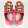 American Darling ADFT133FU5 Hand tooled carved genuine leather trim lightweight shoe footwear slip on