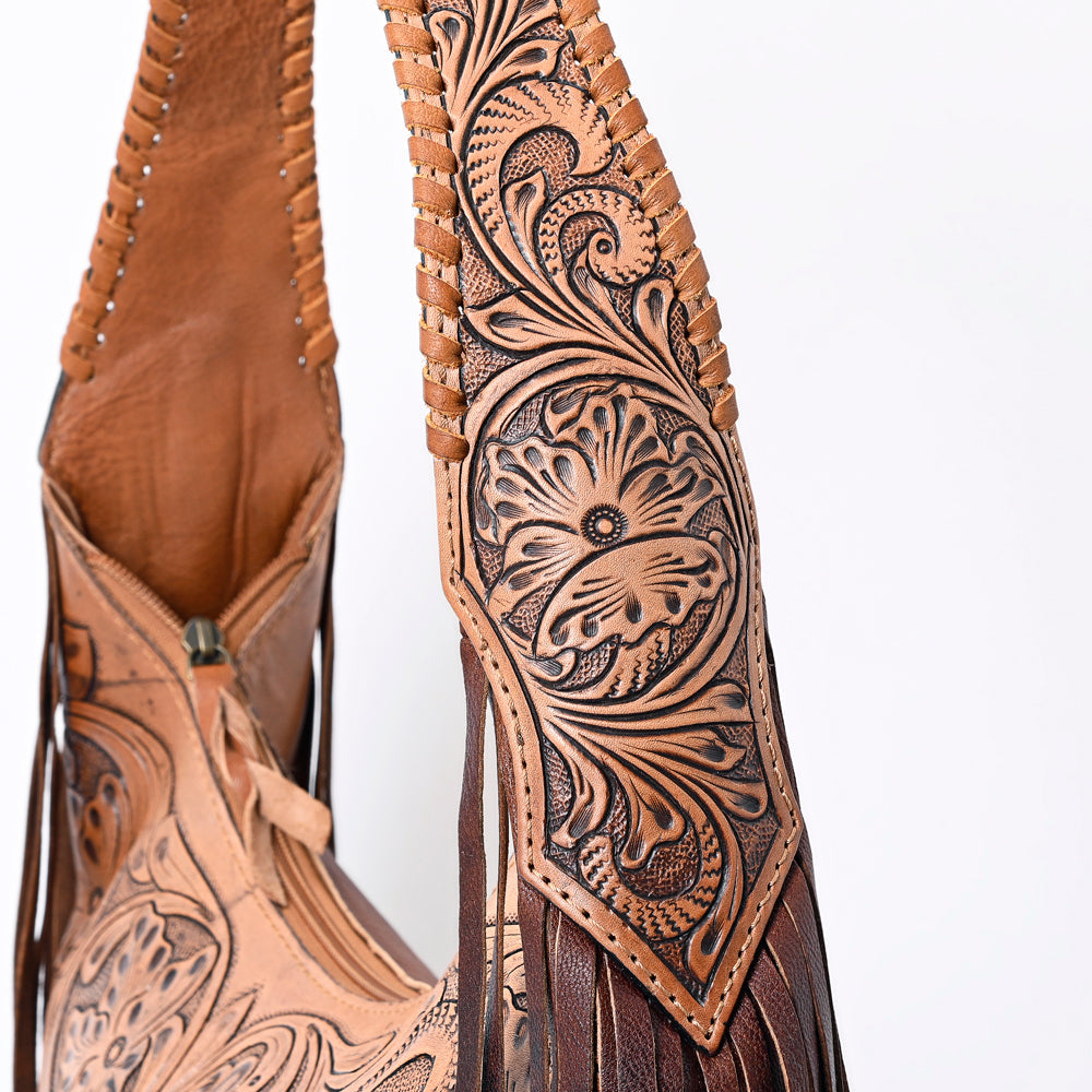 Hobo Hair On Saddle Blanket Genuine Leather Western Bag For Women