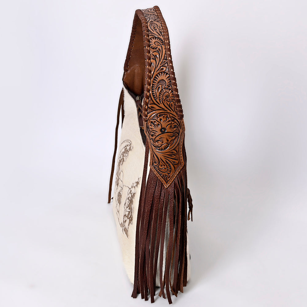Hobo Hair On Saddle Blanket Genuine Leather Western Bag For Women