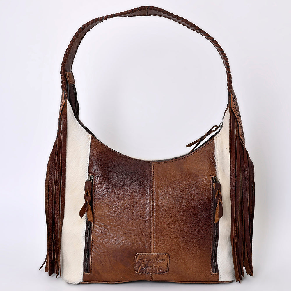 Hobo Hair On Saddle Blanket Genuine Leather Western Bag For Women