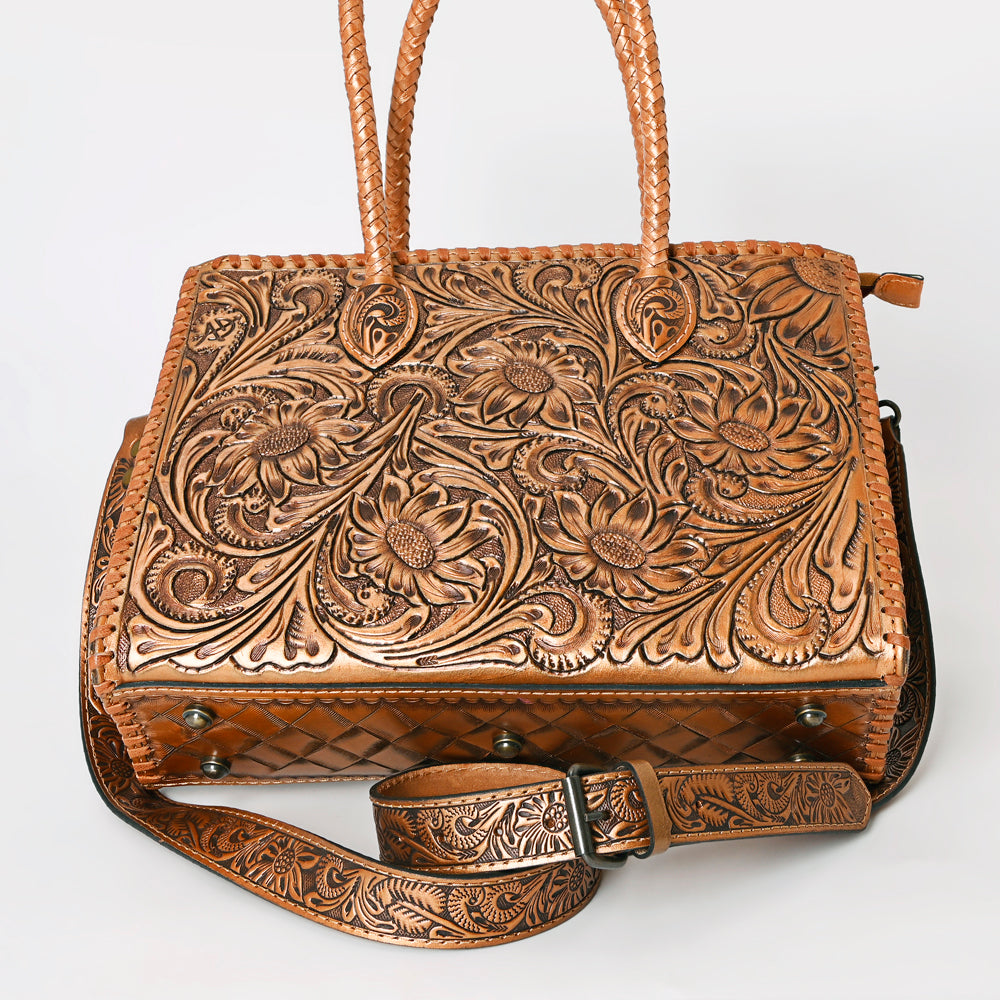 American Darling Hand-Tooled Genuine Leather Tote