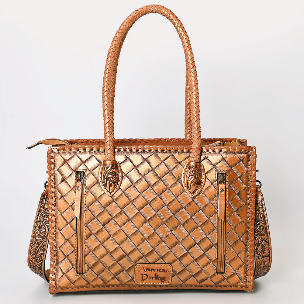 American Darling Hand-Tooled Genuine Leather Tote