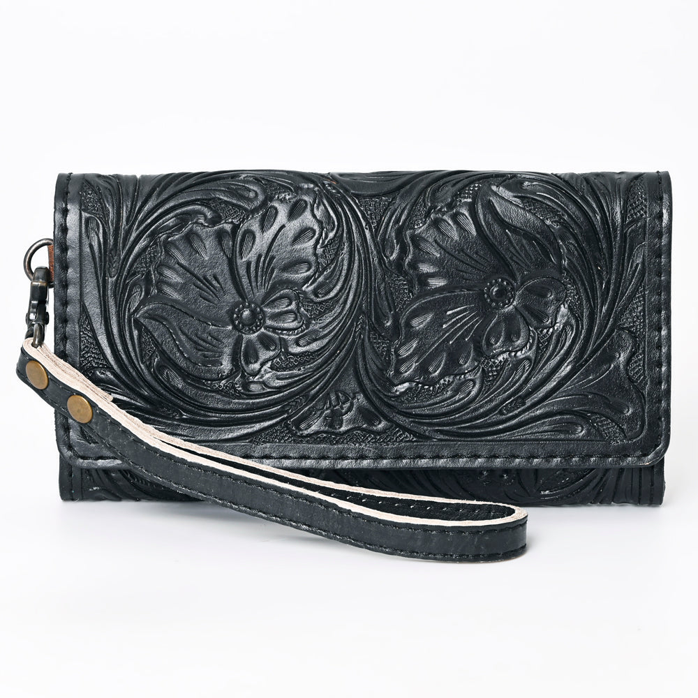 American Darling Clutch Hand Tooled Genuine Leather