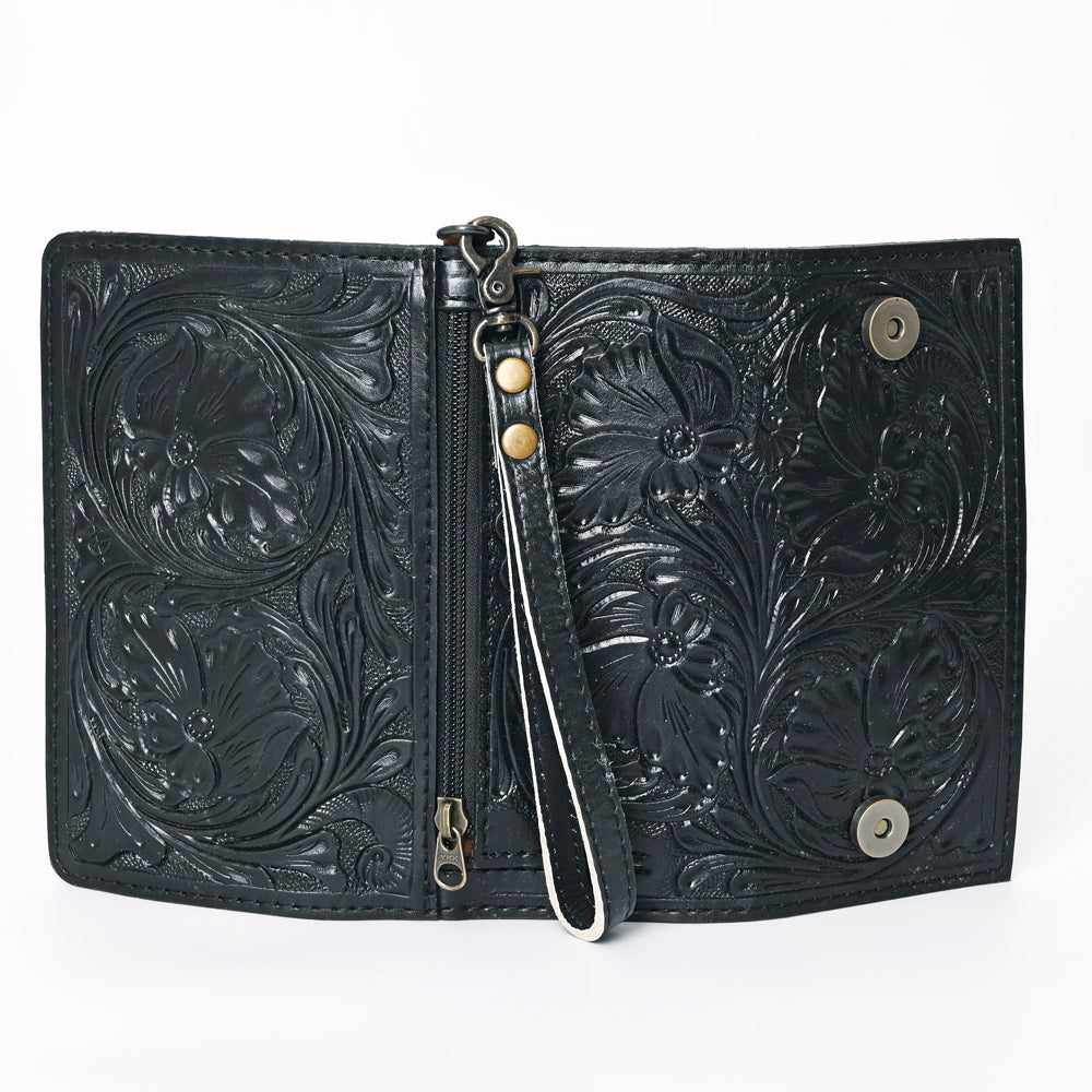 American Darling Clutch Hand Tooled Genuine Leather