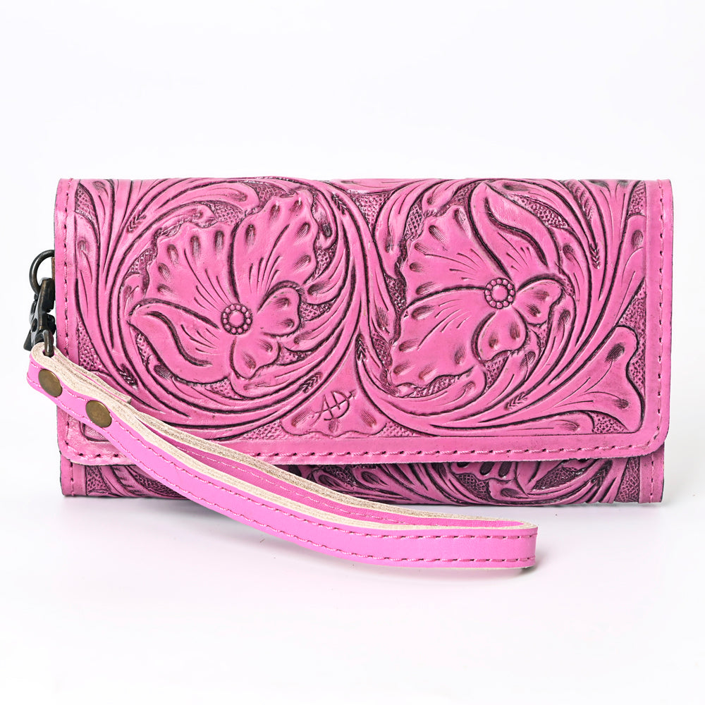 American Darling Clutch Hand Tooled Genuine Leather