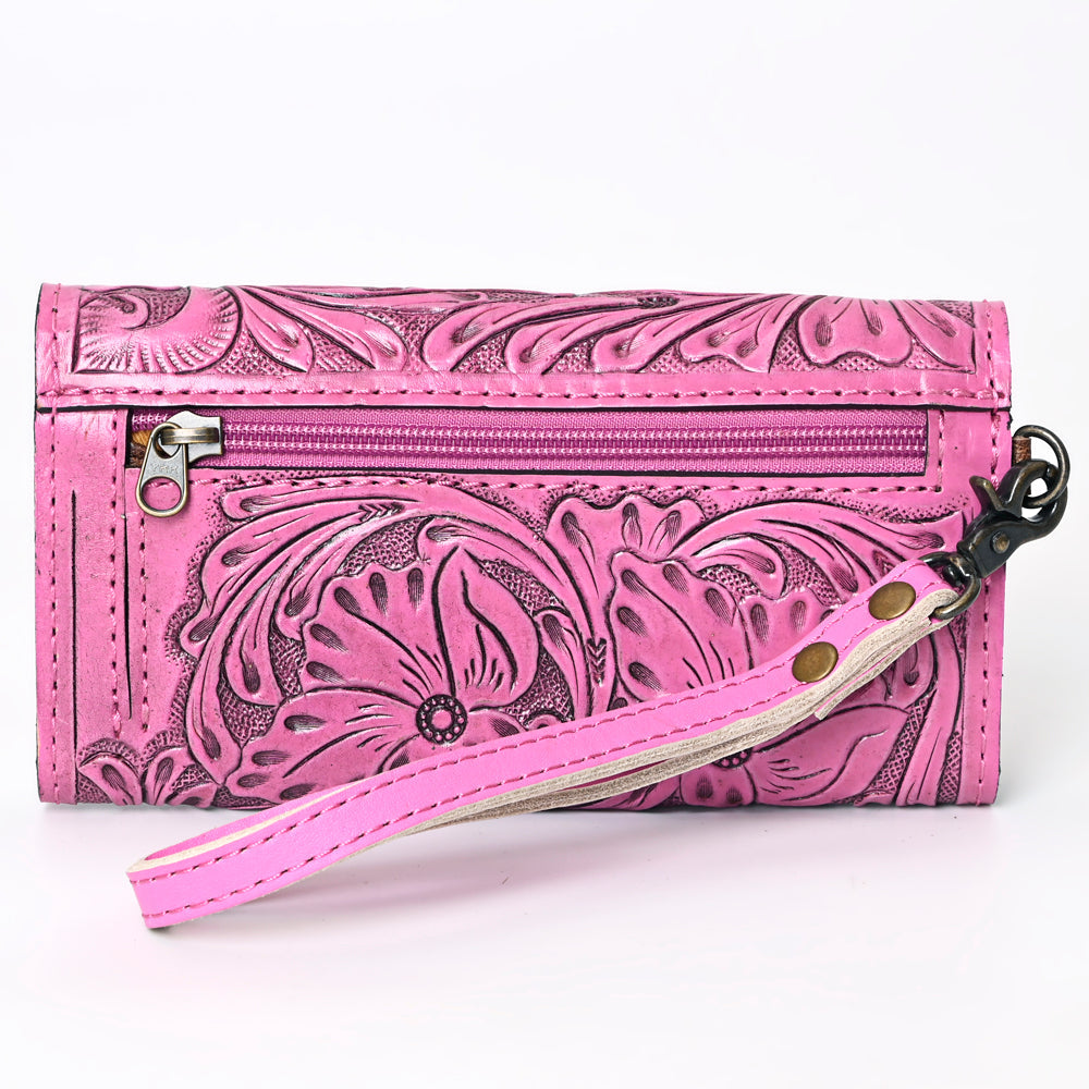 American Darling Clutch Hand Tooled Genuine Leather