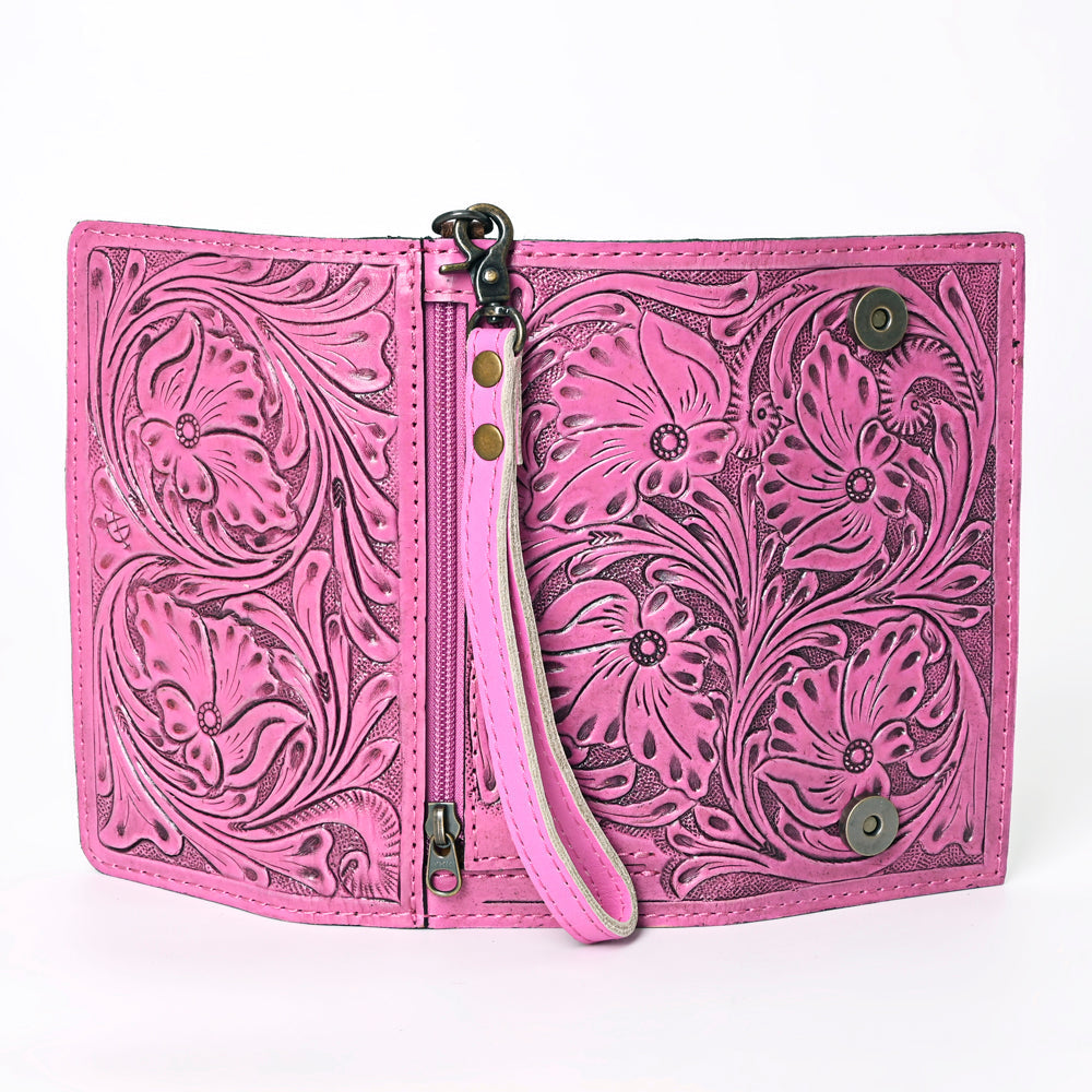 American Darling Clutch Hand Tooled Genuine Leather
