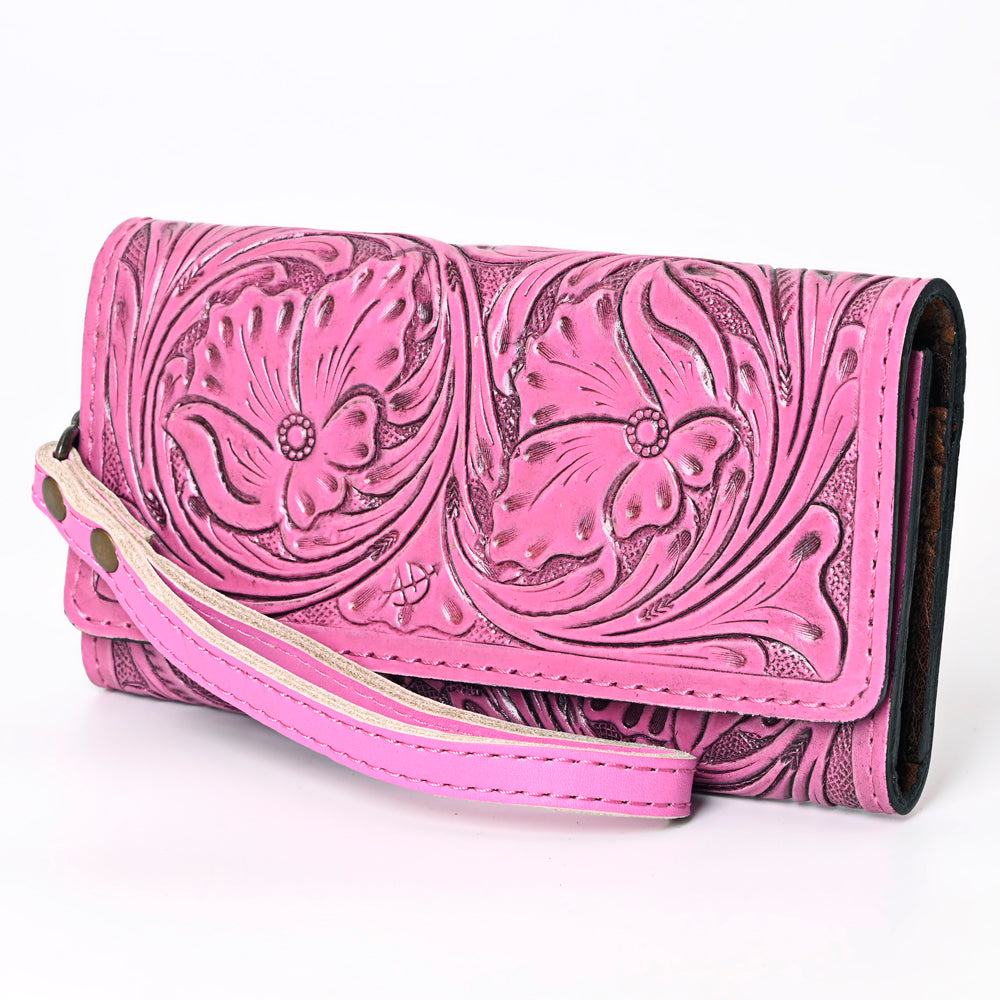 American Darling Clutch Hand Tooled Genuine Leather