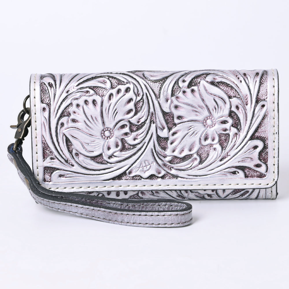 American Darling Clutch Hand Tooled Genuine Leather