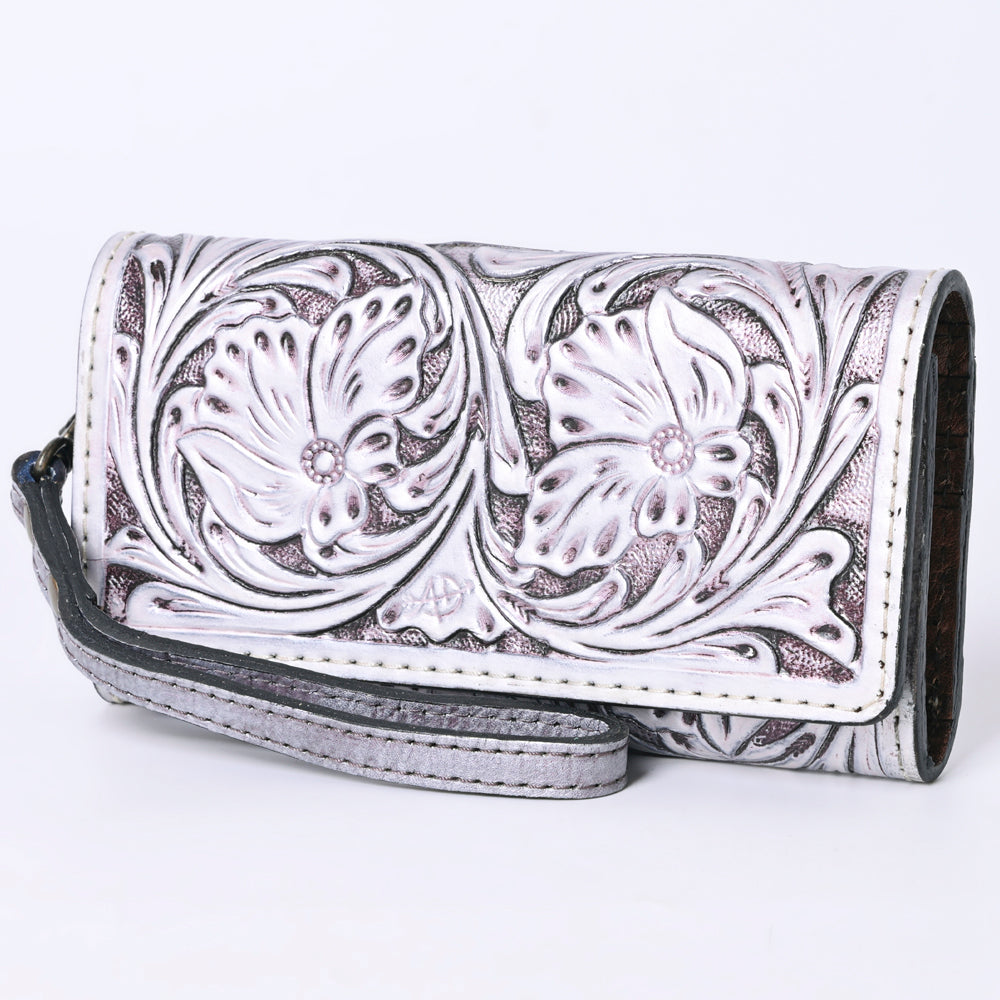 American Darling Clutch Hand Tooled Genuine Leather