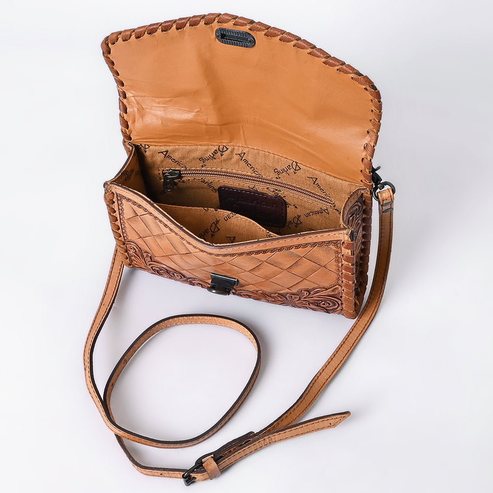 American Darling Wallet Hand Tooled Genuine Leather