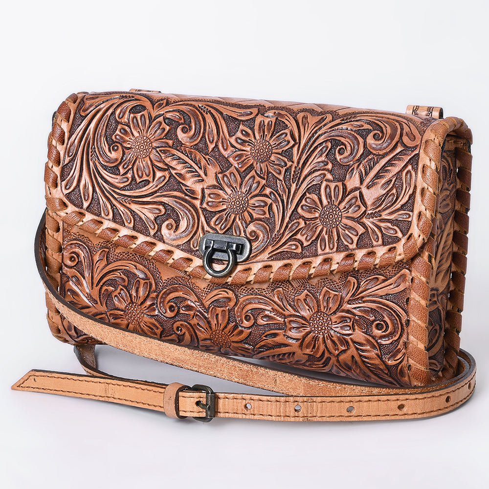 American Darling Wallet Hand Tooled Genuine Leather
