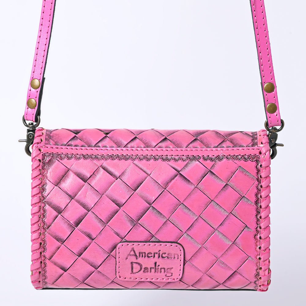 American Darling Wallet Hand Tooled Genuine Leather