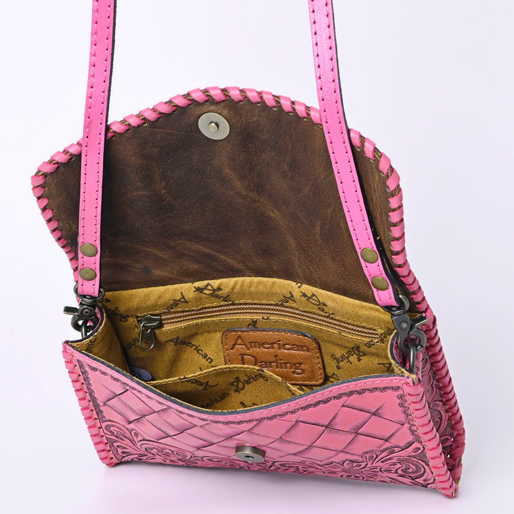 American Darling Wallet Hand Tooled Genuine Leather