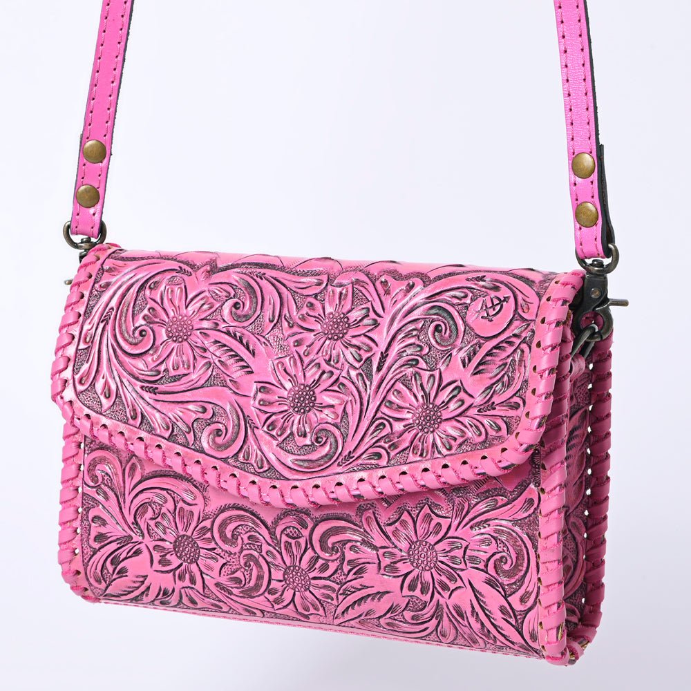 American Darling Wallet Hand Tooled Genuine Leather