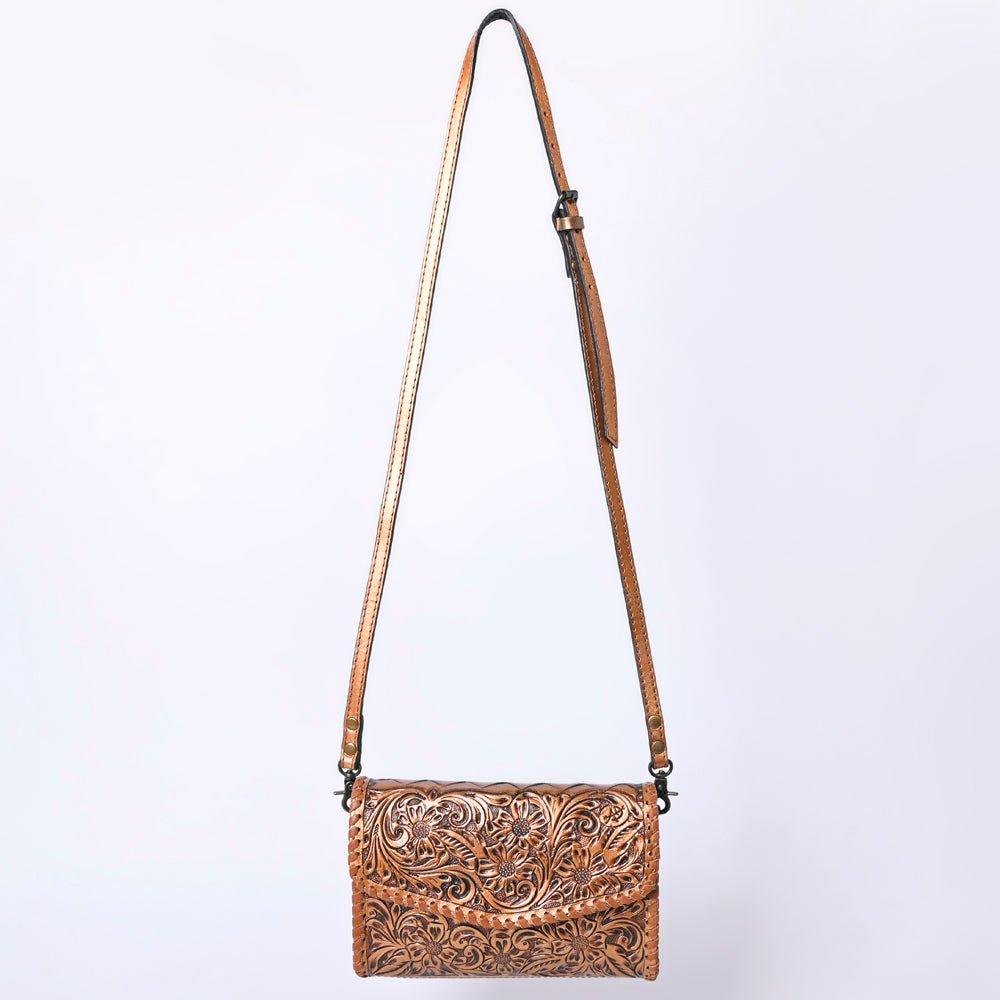 American Darling Wallet Hand Tooled Genuine Leather