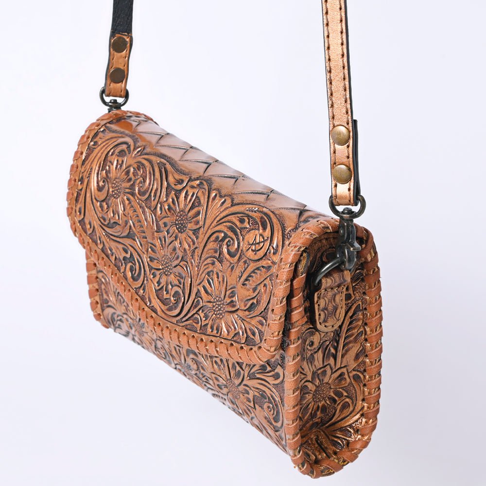 American Darling Wallet Hand Tooled Genuine Leather