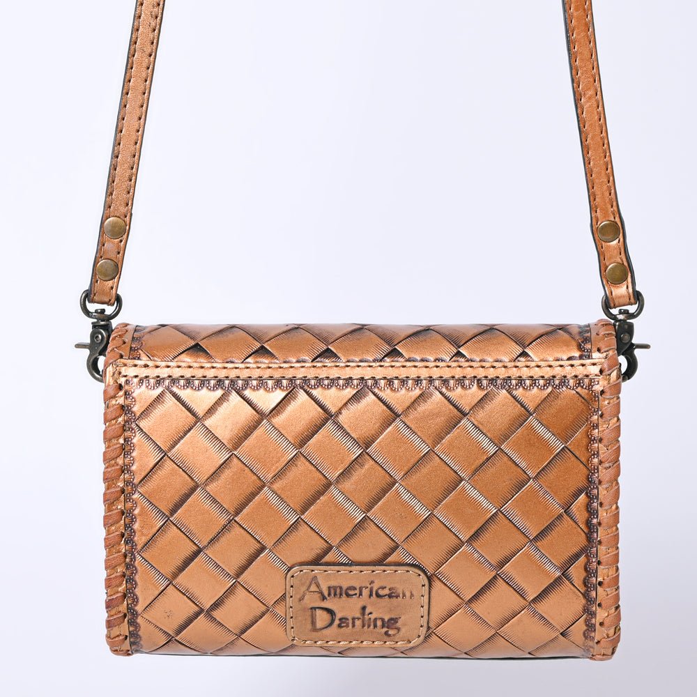 American Darling Wallet Hand Tooled Genuine Leather