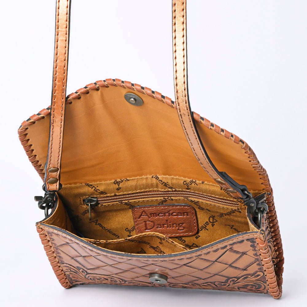 American Darling Wallet Hand Tooled Genuine Leather