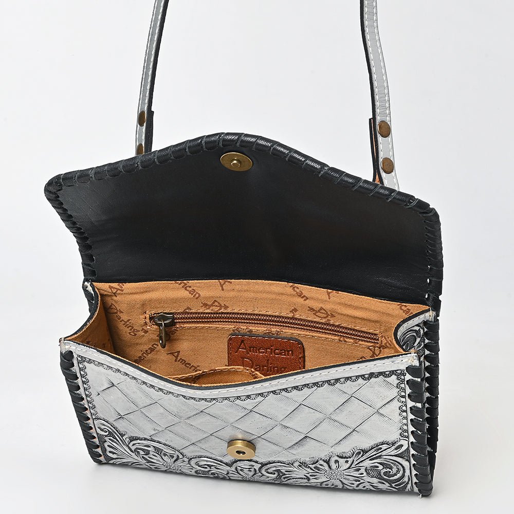 American Darling Wallet Hand Tooled Genuine Leather