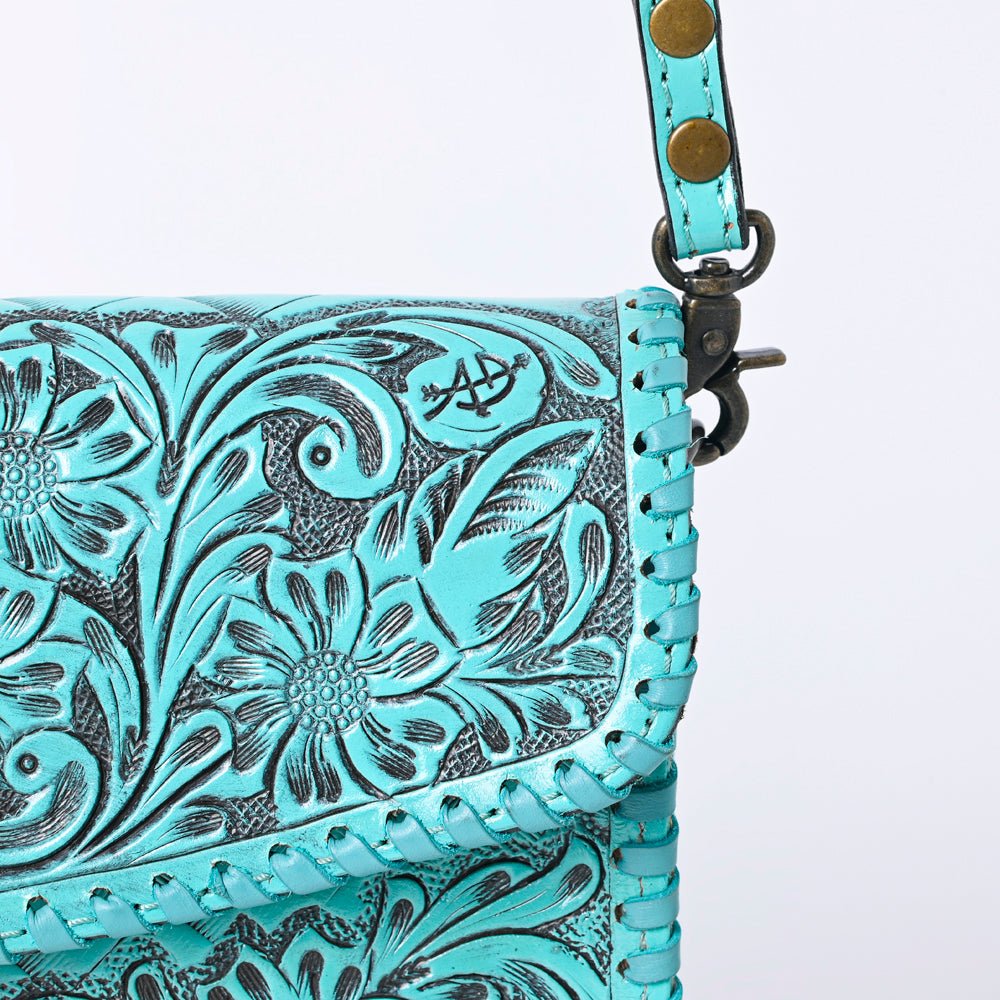 American Darling Wallet Hand Tooled Genuine Leather