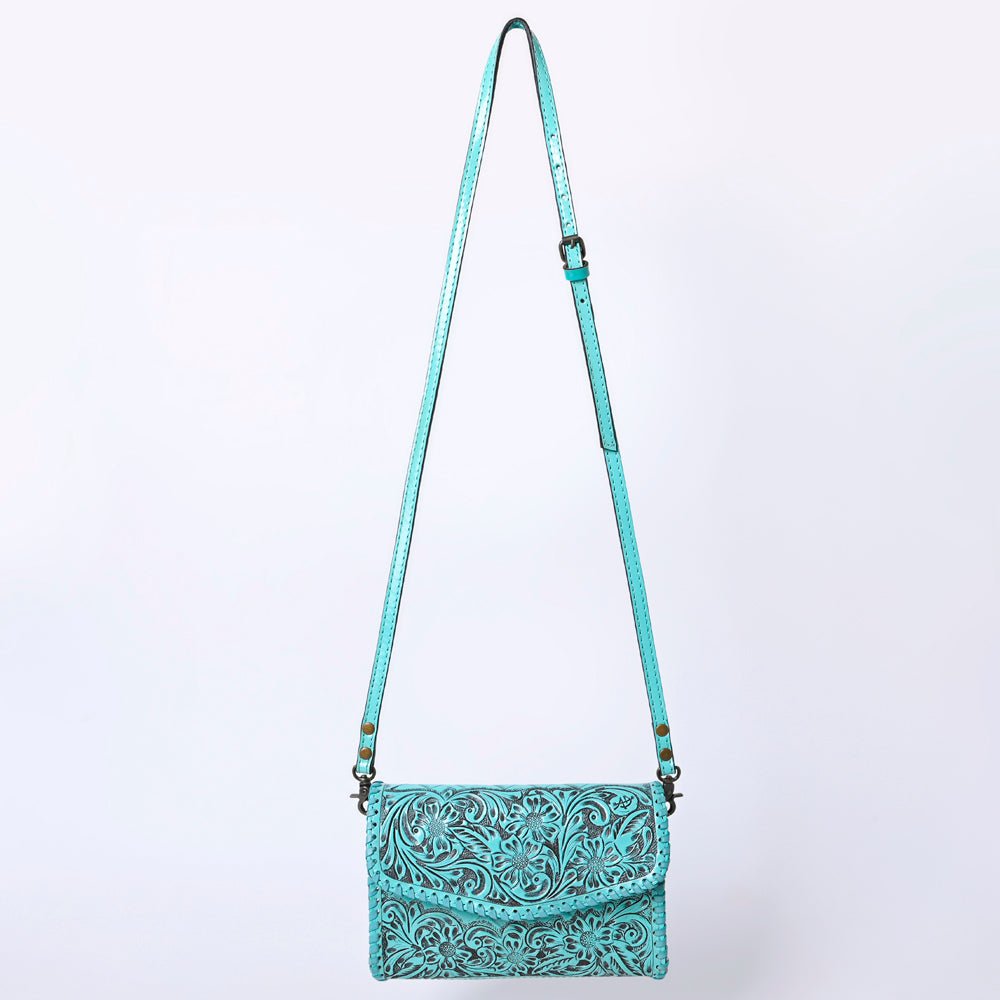 American Darling Wallet Hand Tooled Genuine Leather